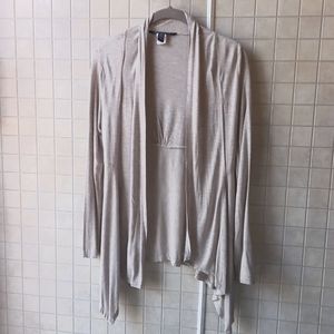 Blue notes beige cardigan